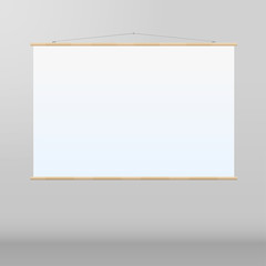 Roll Up Banner Stand on isolated clean background10