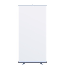 Roll Up Banner Stand on isolated clean background7