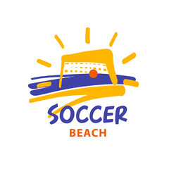  Element design poster, banner, card, logo template for beach fo