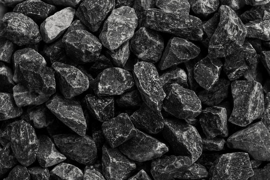 Top view of coal mineral black as a cube stone background. Industrial coals pattern