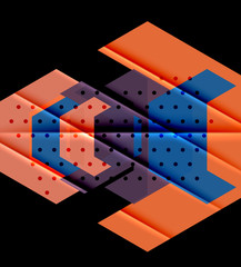 Color triangles background design