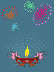 Fototapeta na wymiar Diwali