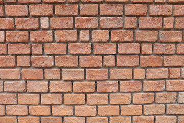 Red brick wall, can be used as a background
