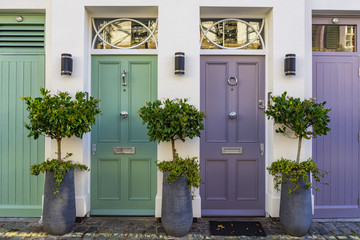 Fototapeta premium Porte colorate a Londra