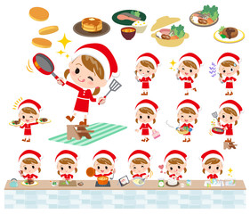 Santa Claus Costume girl_cooking
