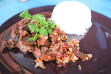 fried beef with rice
