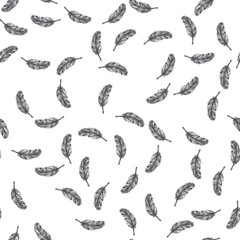 feathers seamless pattern,