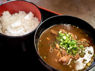 鯉こく、葛飾柴又、下町の味噌汁。