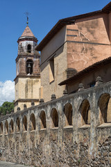 Fototapeta na wymiar colonial architecture in Patzcuaro Michoacan Mexico