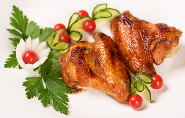 Baked chicken wings
