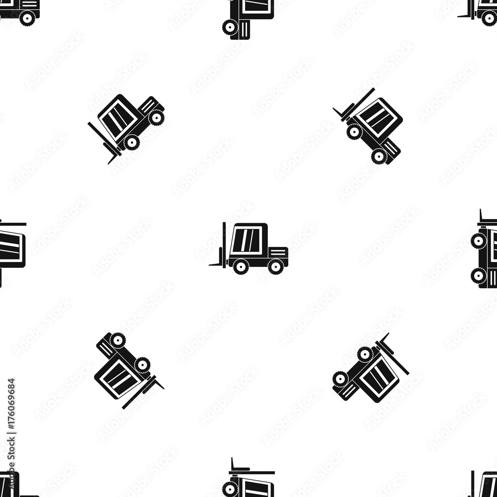 Poster stacker loader pattern seamless black