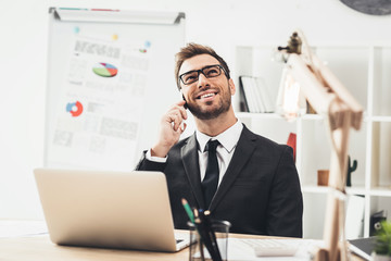 businessman talking by phone