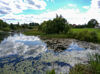 Obraz premium Суздаль, река