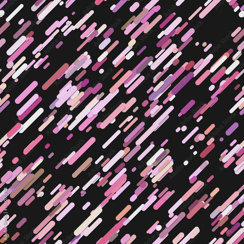 Poster geometrical seamless random rounded diagonal stripe pattern background - vector illustration from pi