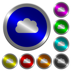 Cloud luminous coin-like round color buttons