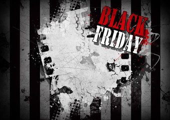 Black Friday grunge illustration for your desigh.