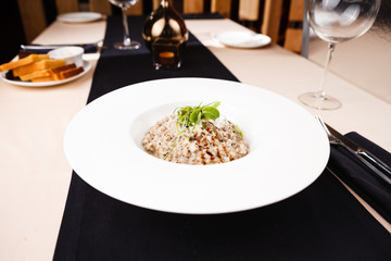 Risotto with avocado