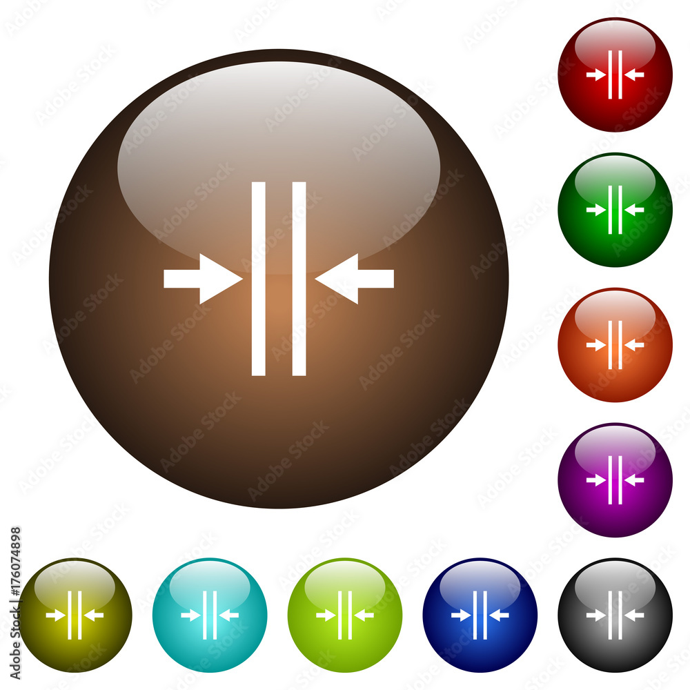 Poster adjust text column gutter color glass buttons