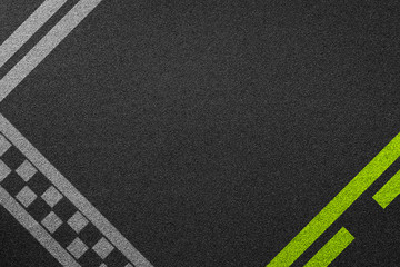 line racing background texture of rough asphalt