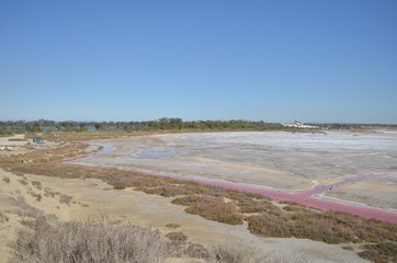 Paysage des Salin-de-Giraud en Camargue