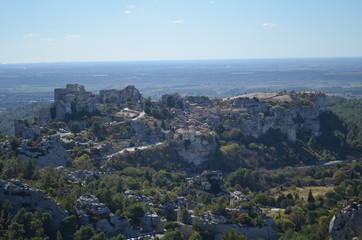 Fototapeta na wymiar Village des Baux-de-Provence
