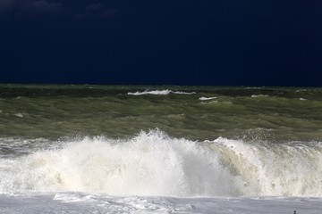 Stormy sea