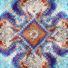 Seamless background pattern. Imitation of a texture of rough canvas painted with paint.