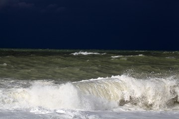 Stormy sea