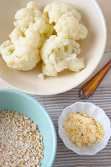 Zutaten für Blumenkohl- Puffer