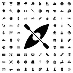 Boat icon. set of filled sport icons.