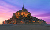 Crépuscule au Mont-Saint-Michel