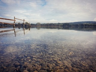 Blick von der Halbinsel Mettnau über den Bodensee