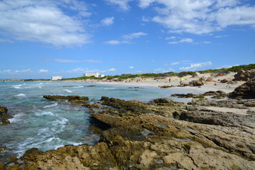 Obraz premium Salento, Gallipoli - spiaggia di Baia Verde