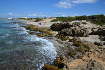 Fototapeta na wymiar Gallipoli (Salento - Puglia) - spiaggia di Punta Suina