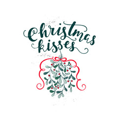 Mistletoe Christmas kisses