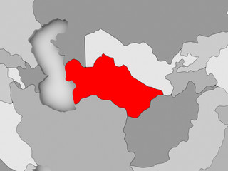 Map of Turkmenistan