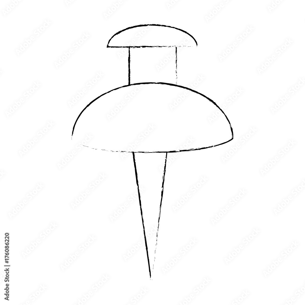 Poster pin pointer location isolated icon