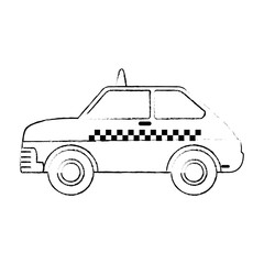 taxi service isolated icon