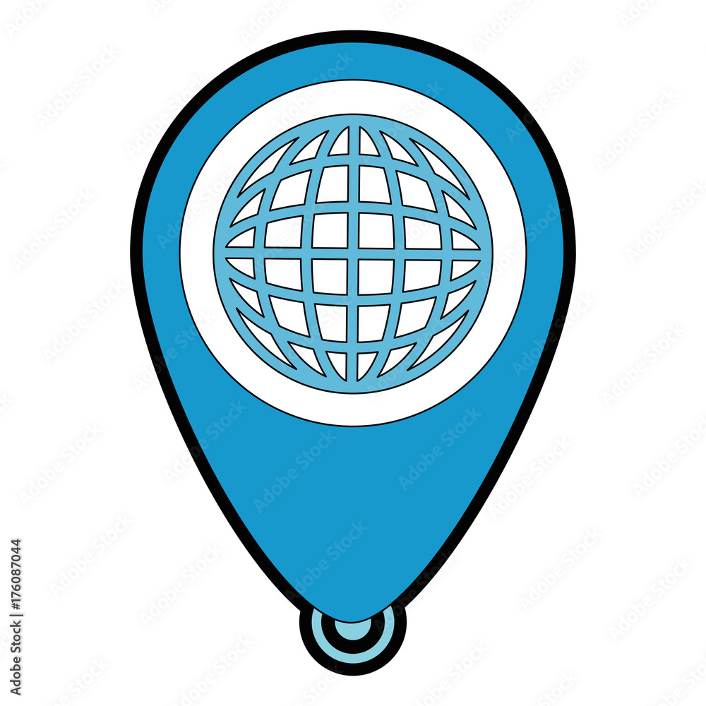 Poster planet with pointer location