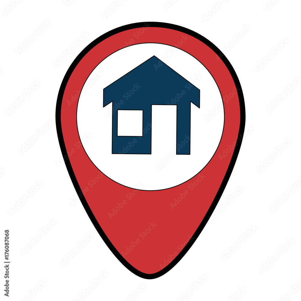 Poster pointer location with house