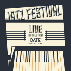 Fototapeta premium Jazz Festival design