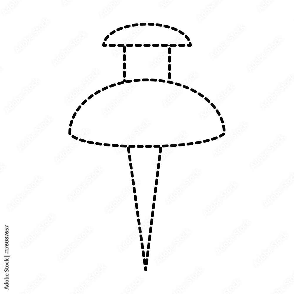 Poster pin pointer location isolated icon