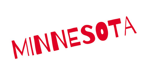 Minnesota rubber stamp. Grunge design with dust scratches. Effects can be easily removed for a clean, crisp look. Color is easily changed.