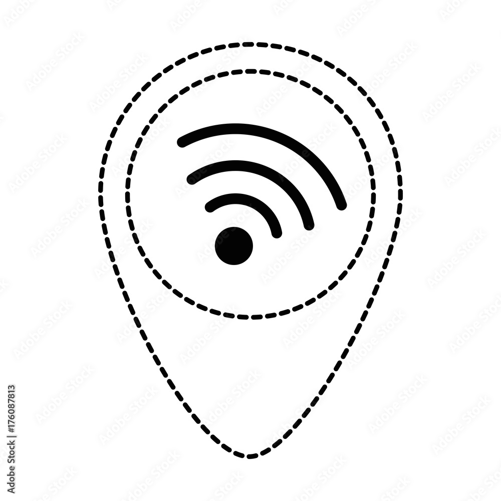 Poster pointer location with wifi signal