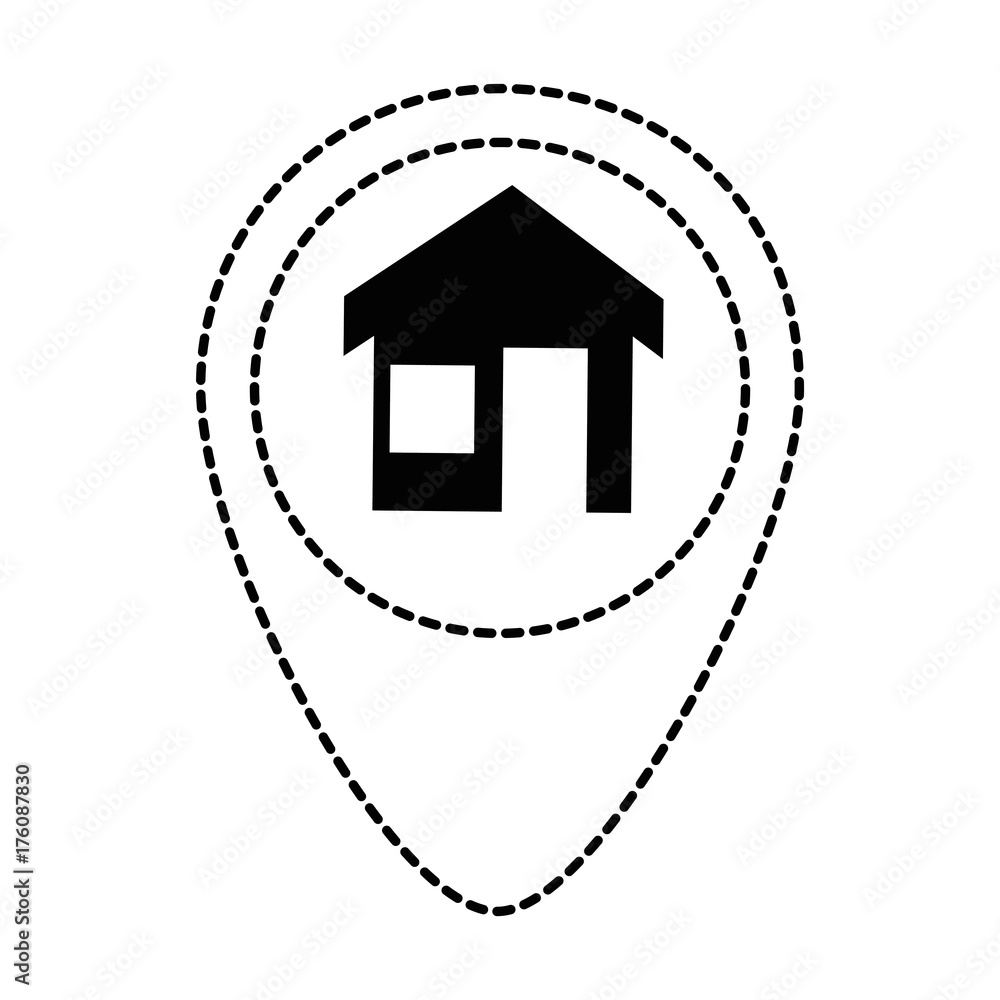 Poster pointer location with house