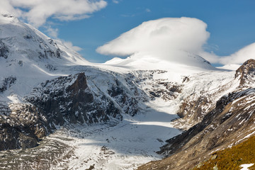 Kaiser Franz Josef glacier. Grossglockner, Austrian Alps.