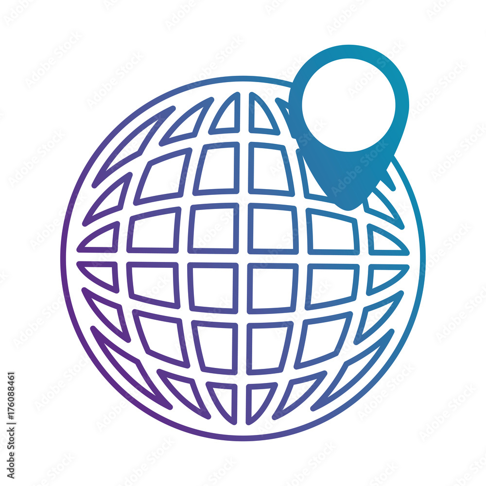 Poster planet with pointer location