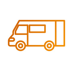 truck icon delivery van service transport business