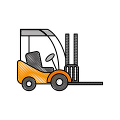 forklift delivery truck cargo vehicle