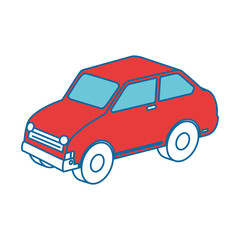 car vehicle isolated icon